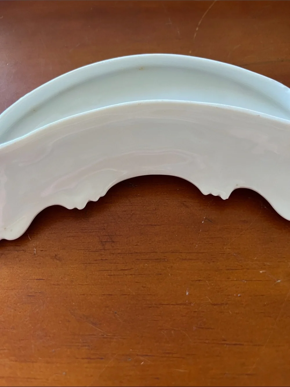 Vtg White Porcelain Bone Dish Pink Rose Motif Gold Trim Trinket Tray Unmarked